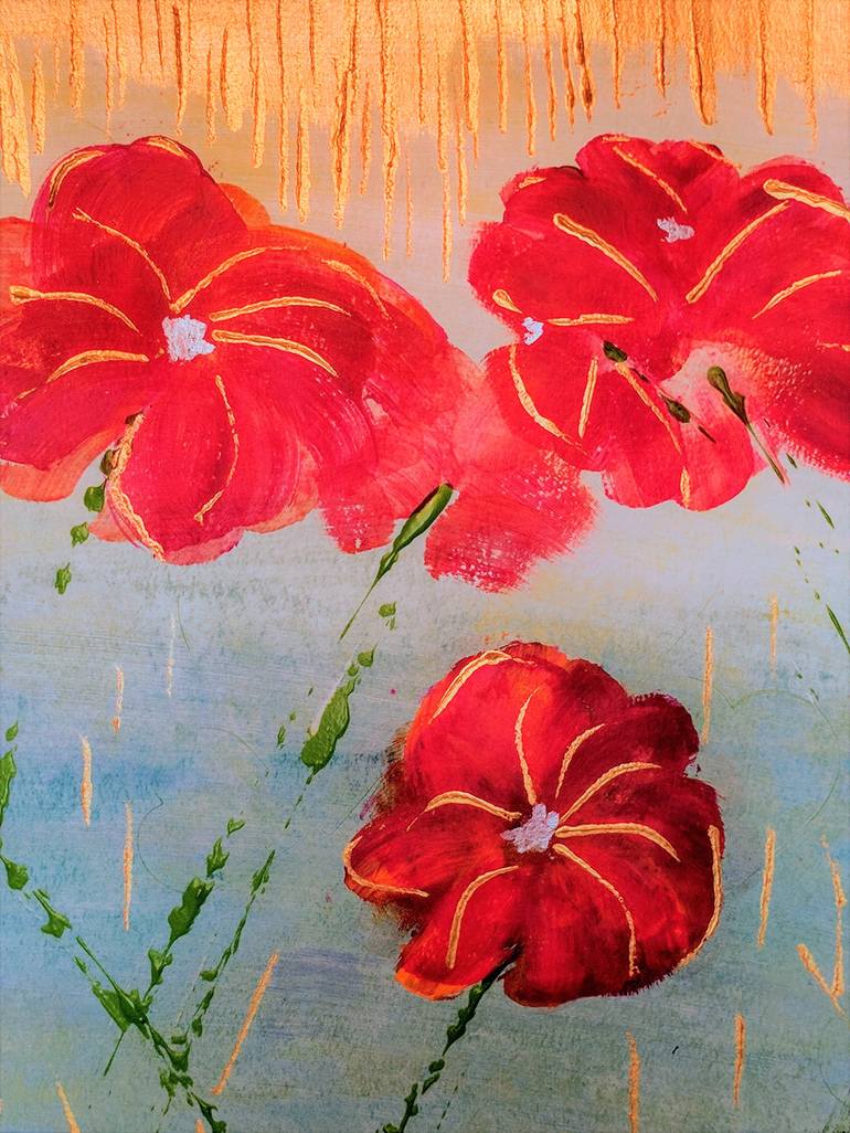 Original Fine Art Floral Painting by Katy Tackes