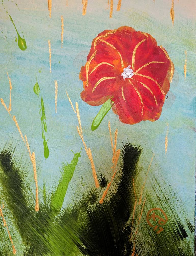 Original Fine Art Floral Painting by Katy Tackes