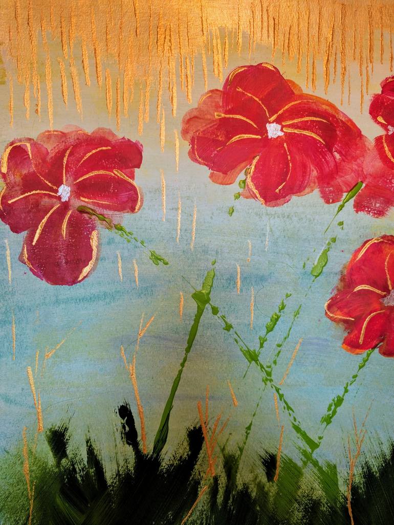 Original Floral Painting by Katy Tackes