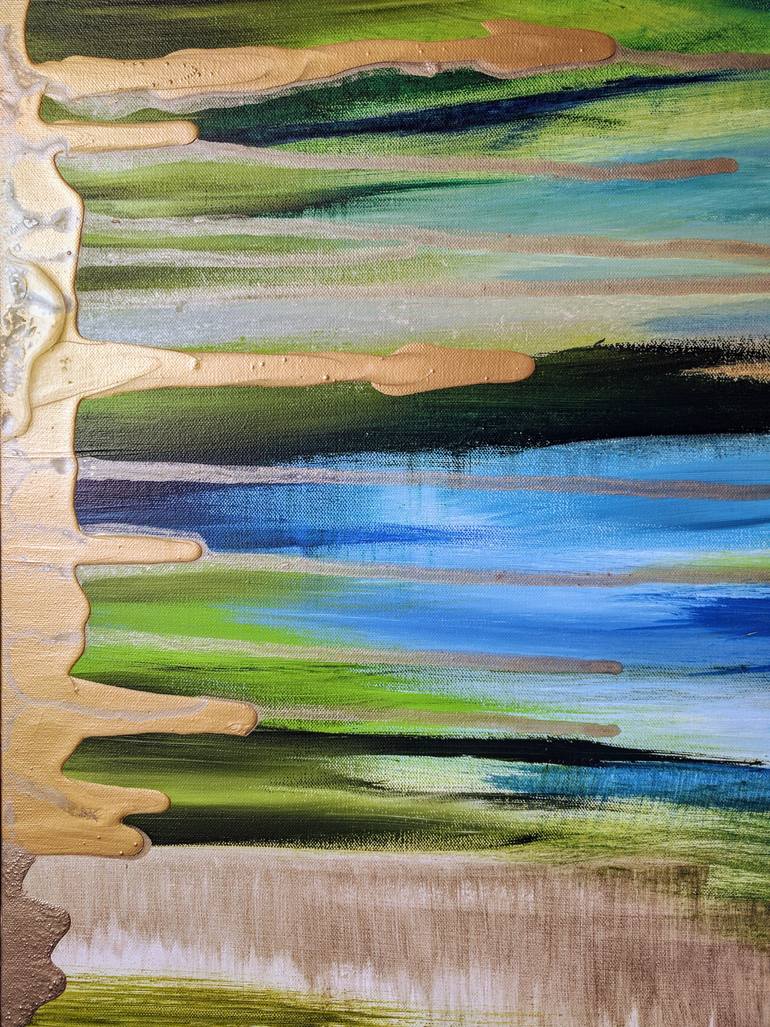 Original Abstract Expressionism Abstract Painting by Katy Tackes