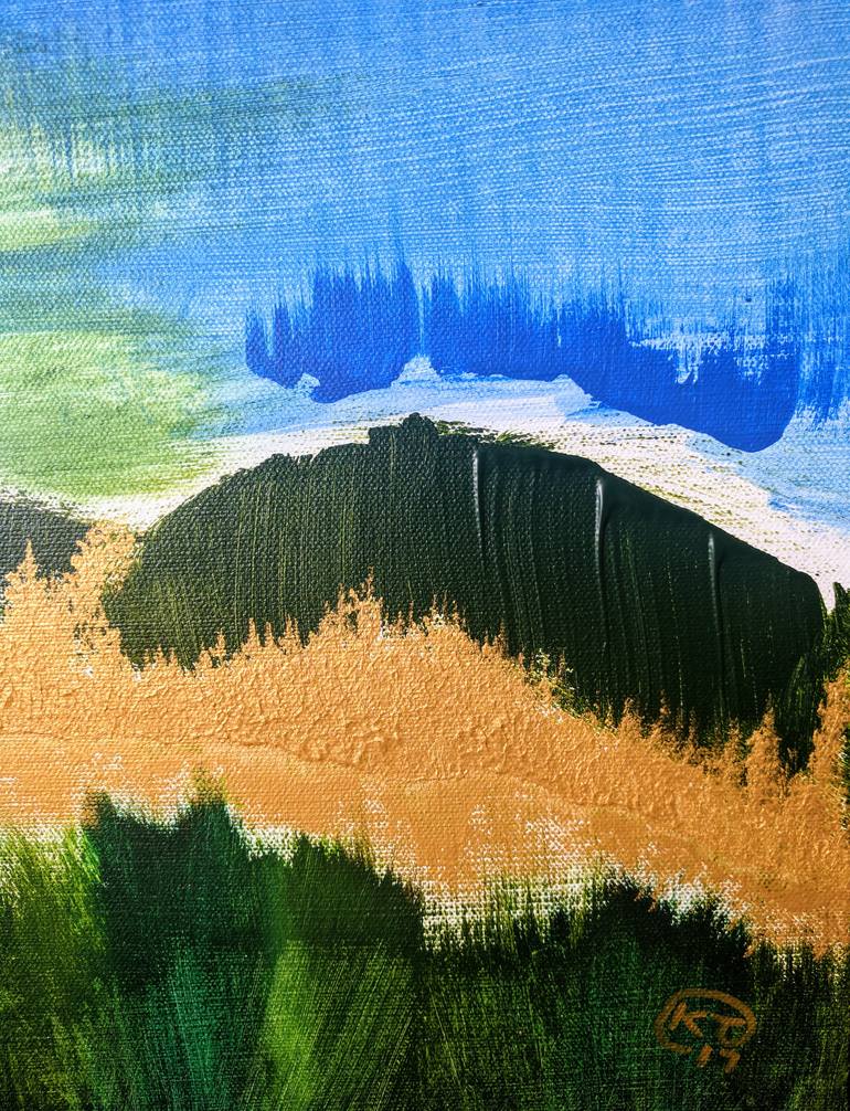 Original Abstract Expressionism Abstract Painting by Katy Tackes
