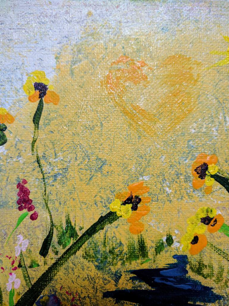 Original Abstract Fantasy Painting by Katy Tackes