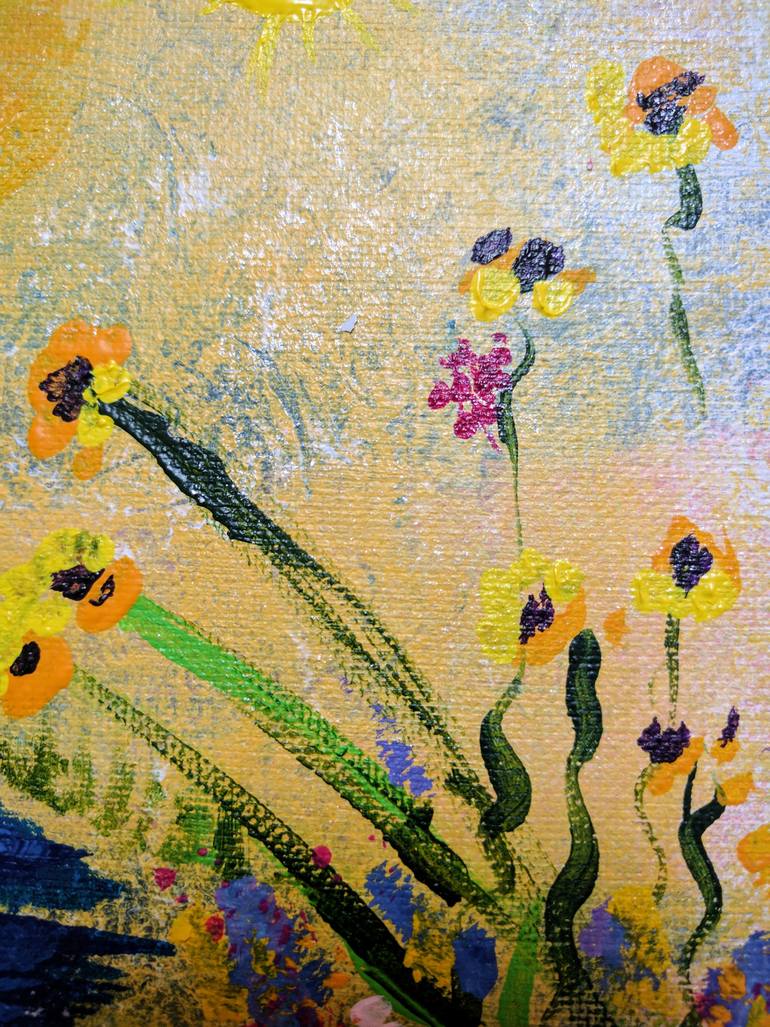 Original Abstract Fantasy Painting by Katy Tackes