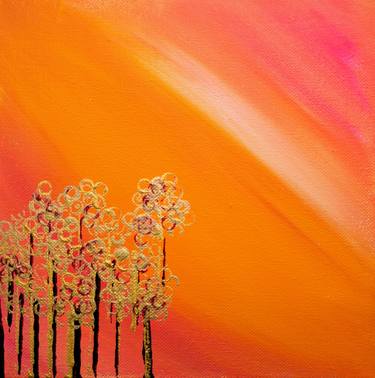 Original Abstract Tree Paintings by Katy Tackes