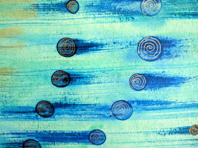 Original Abstract Expressionism Abstract Painting by Katy Tackes