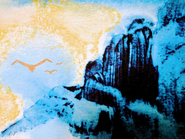 Original Abstract Expressionism Abstract Painting by Katy Tackes
