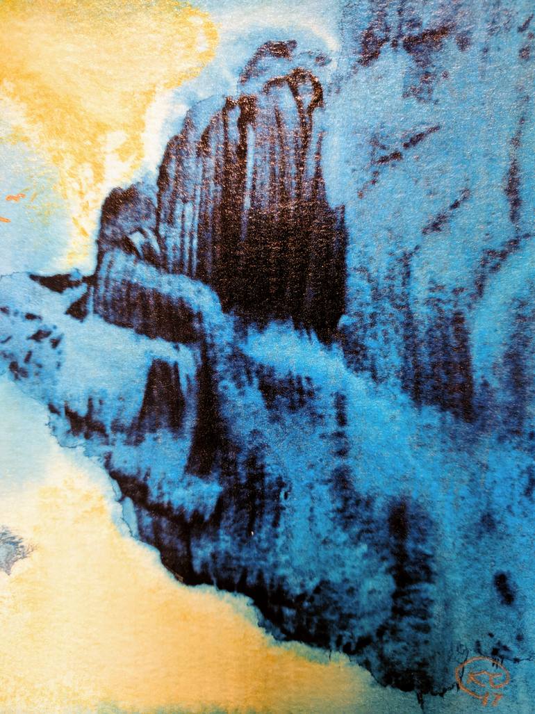 Original Abstract Expressionism Abstract Painting by Katy Tackes