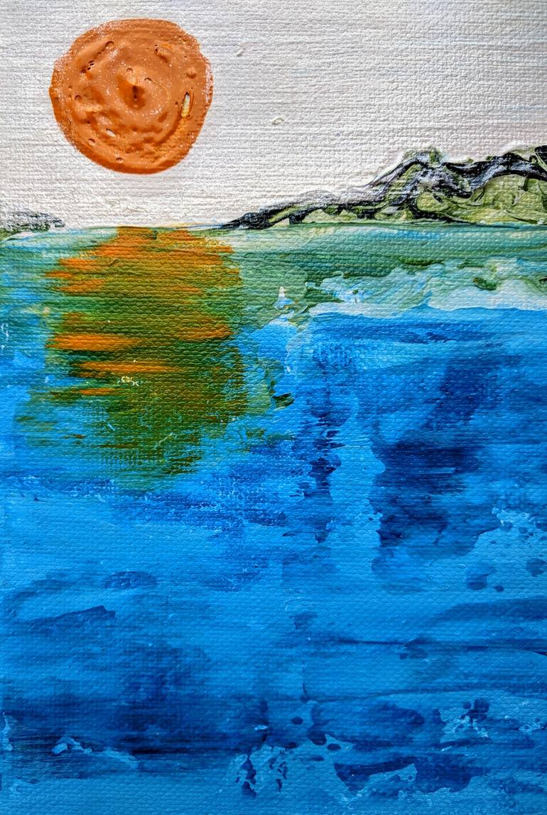 Original Folk Seascape Painting by Katy Tackes