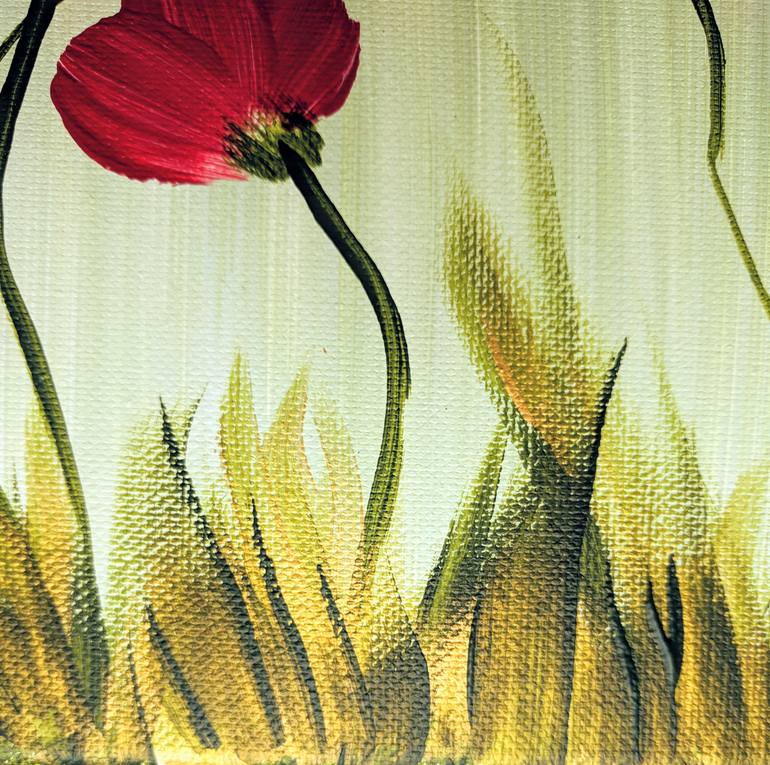 Original Abstract Expressionism Floral Painting by Katy Tackes