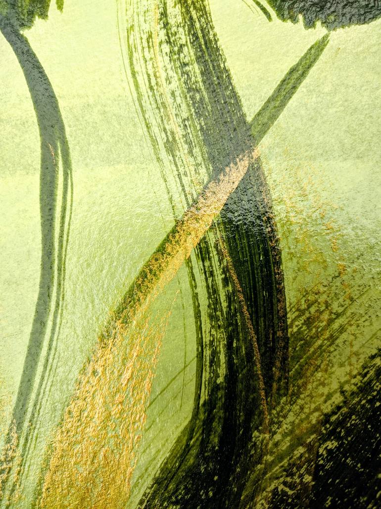 Original Abstract Expressionism Floral Painting by Katy Tackes