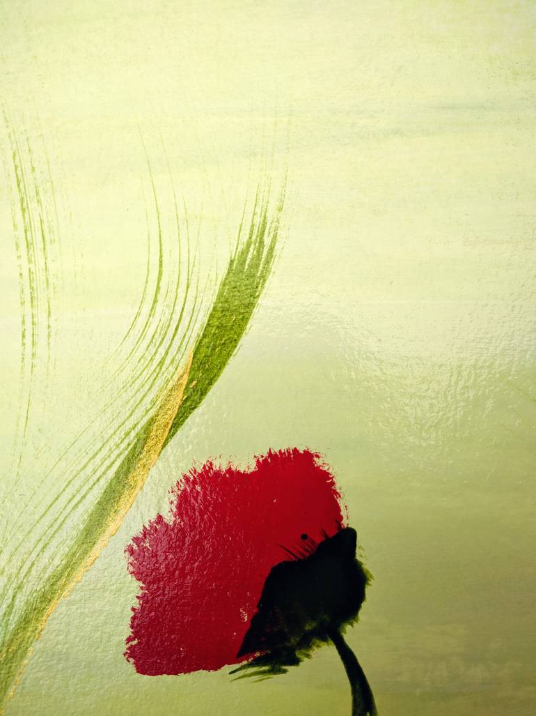 Original Abstract Expressionism Floral Painting by Katy Tackes