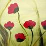 Wild red poppies look up to the distant sky in a nod to Mr. John McCrae, a Canadian doctor and teacher who is best known for his memorial poem “In Flanders Fields”.
13.5 x 10.5 inch acrylic on paper painting, matted in 16 x 20 inch white mat.