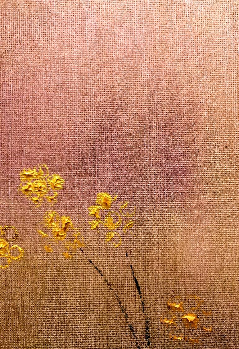 Original Minimalism Floral Painting by Katy Tackes