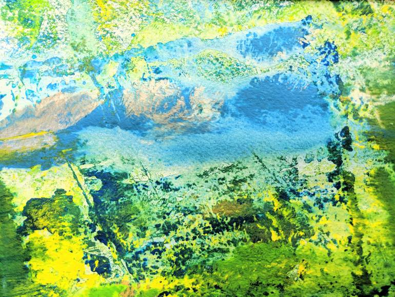 Original Abstract Expressionism Abstract Painting by Katy Tackes