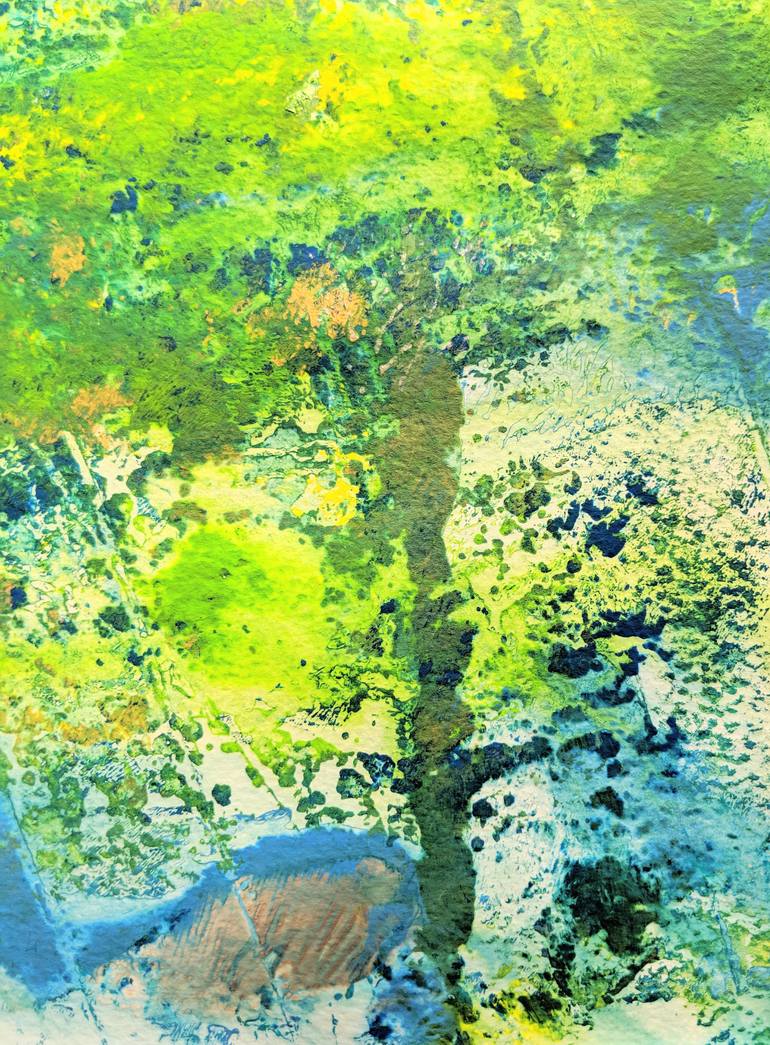 Original Abstract Expressionism Abstract Painting by Katy Tackes
