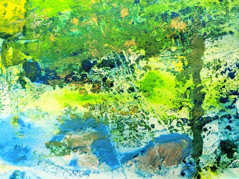 Original Abstract Expressionism Abstract Painting by Katy Tackes
