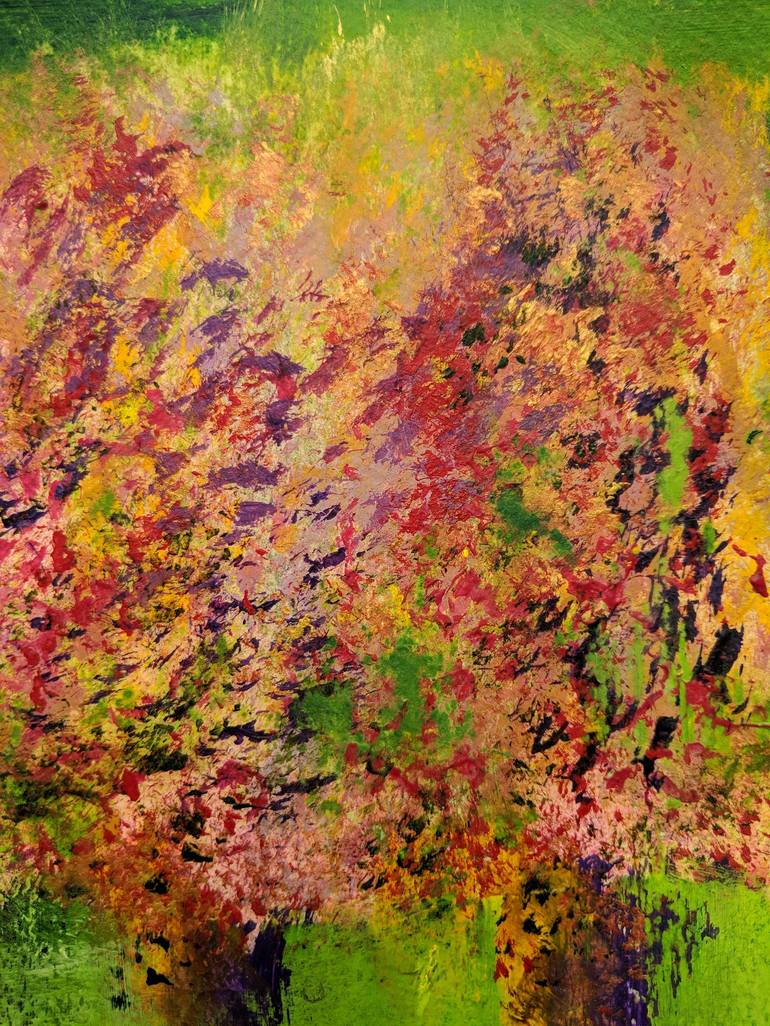 Original Impressionism Tree Painting by Katy Tackes