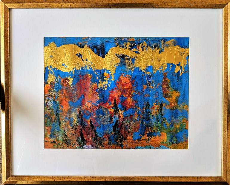 Original Abstract Expressionism Abstract Painting by Katy Tackes