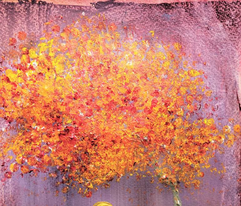 Original Abstract Tree Painting by Katy Tackes
