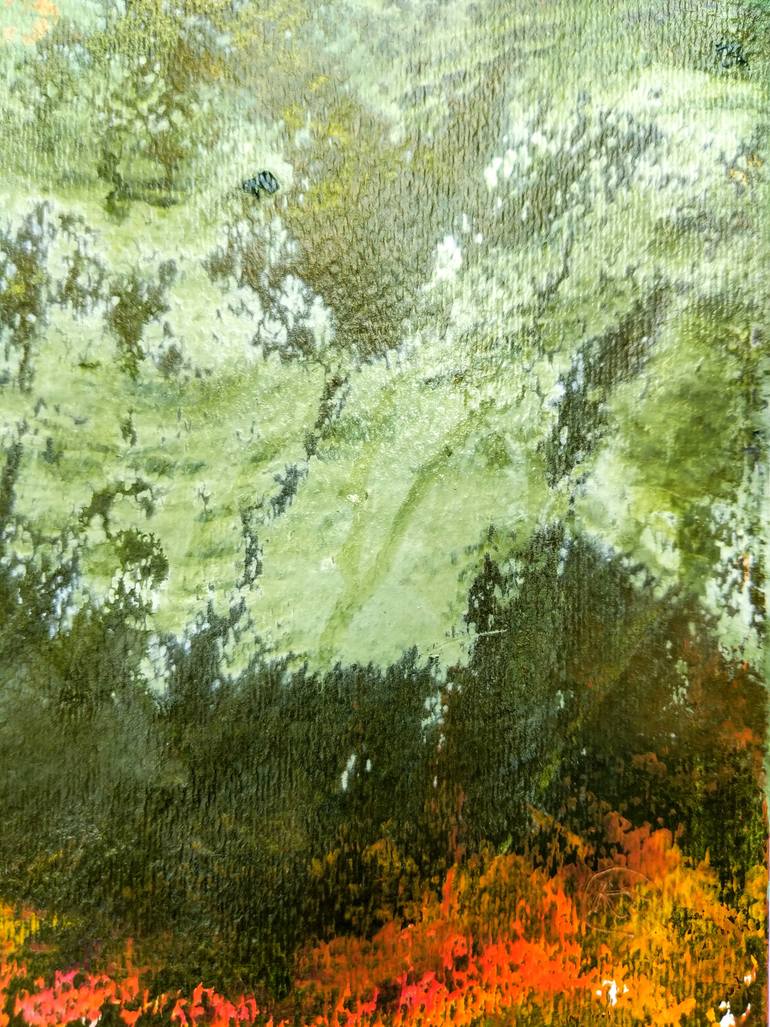 Original Abstract Expressionism Abstract Painting by Katy Tackes