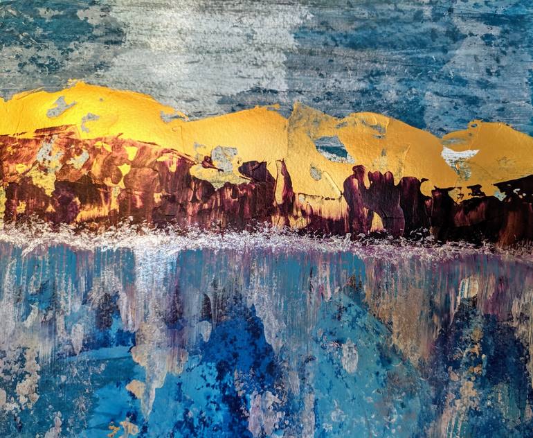 Original Abstract Seascape Painting by Katy Tackes