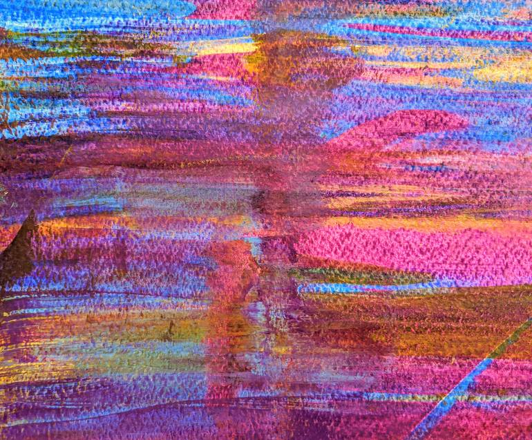Original Abstract Expressionism Abstract Painting by Katy Tackes
