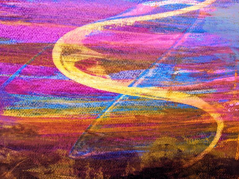Original Abstract Expressionism Abstract Painting by Katy Tackes