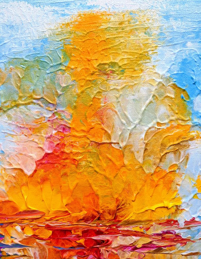 SOLD - Sunset Glory, Abstract Acrylic Painting, 10