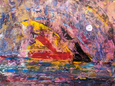 Original Abstract Sailboat Paintings by Katy Tackes