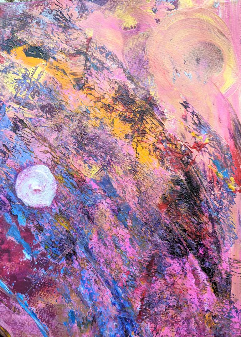Original Abstract Boat Painting by Katy Tackes