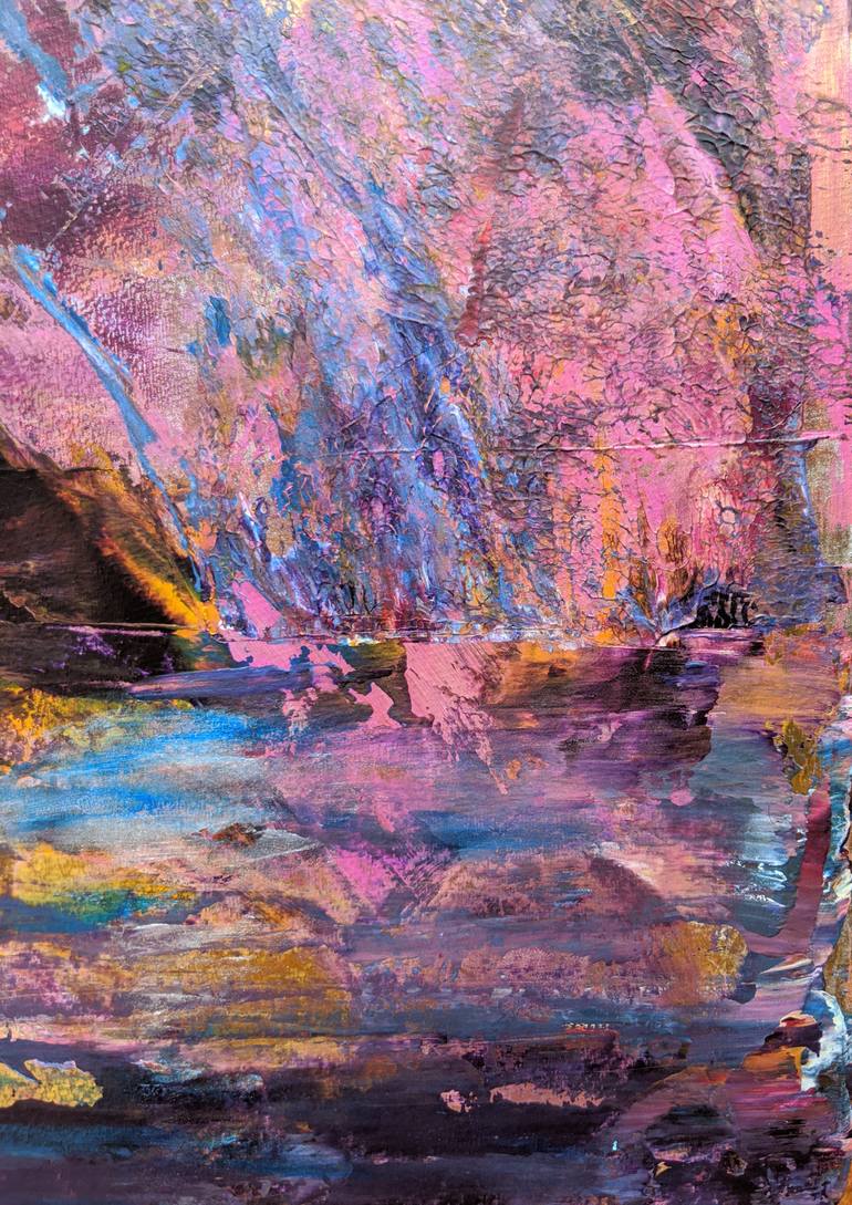 Original Abstract Boat Painting by Katy Tackes