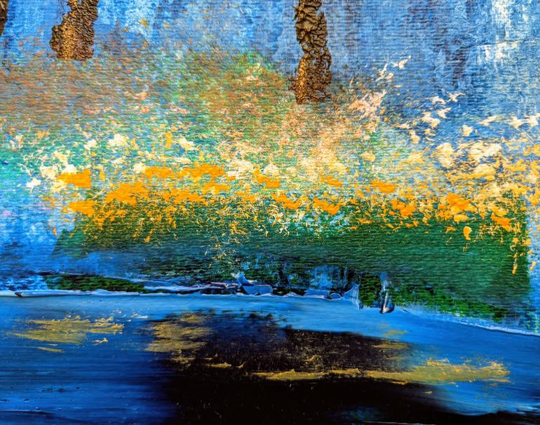 Original Folk Landscape Painting by Katy Tackes