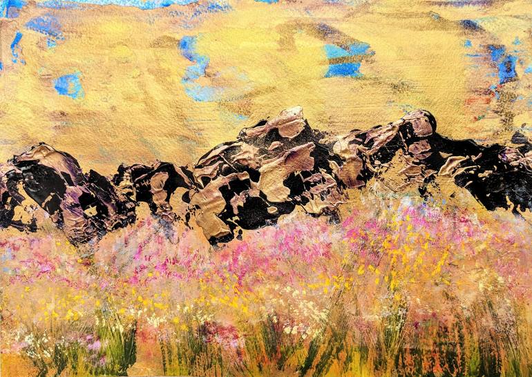 Original Abstract Landscape Paintings by Katy Tackes