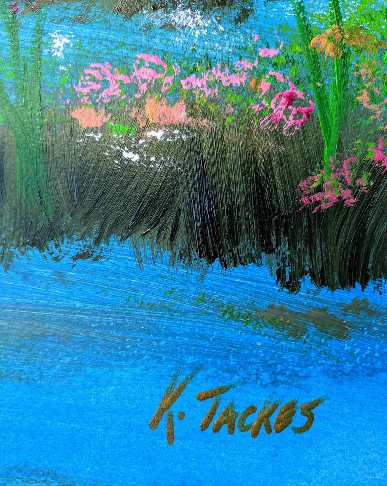 Original Abstract Expressionism Landscape Painting by Katy Tackes