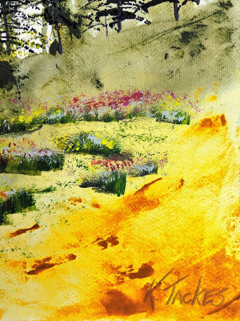 Original Abstract Expressionism Landscape Painting by Katy Tackes