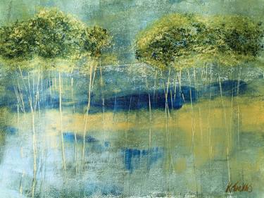 Original Abstract Expressionism Landscape Paintings by Katy Tackes