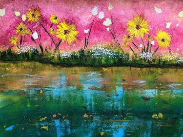 Original Abstract Landscape Paintings by Katy Tackes