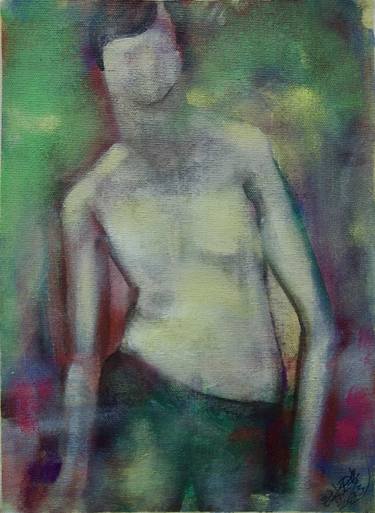 Print of Expressionism Men Paintings by Xie tianzi