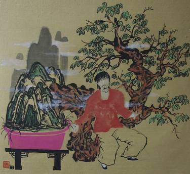 Original Botanic Drawings by Xie tianzi