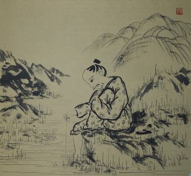 Original Botanic Drawings by Xie tianzi