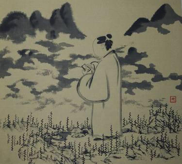 Print of People Drawings by Xie tianzi