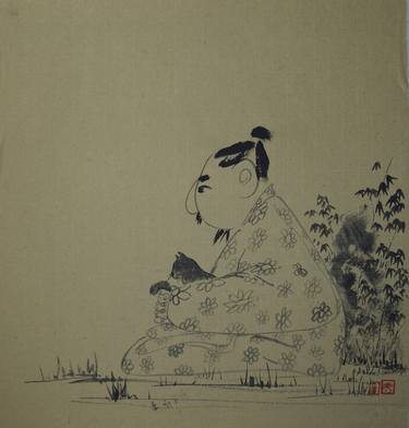 Print of Cats Drawings by Xie tianzi