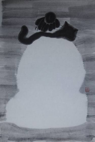 Print of Abstract Expressionism Cats Drawings by Xie tianzi
