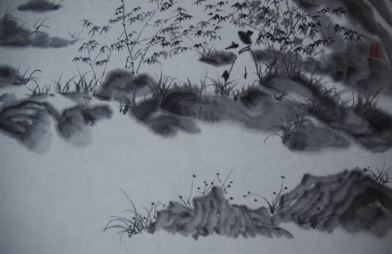 Original Botanic Drawing by Xie tianzi