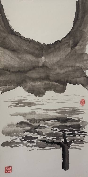 Print of Expressionism Nature Drawings by Xie tianzi