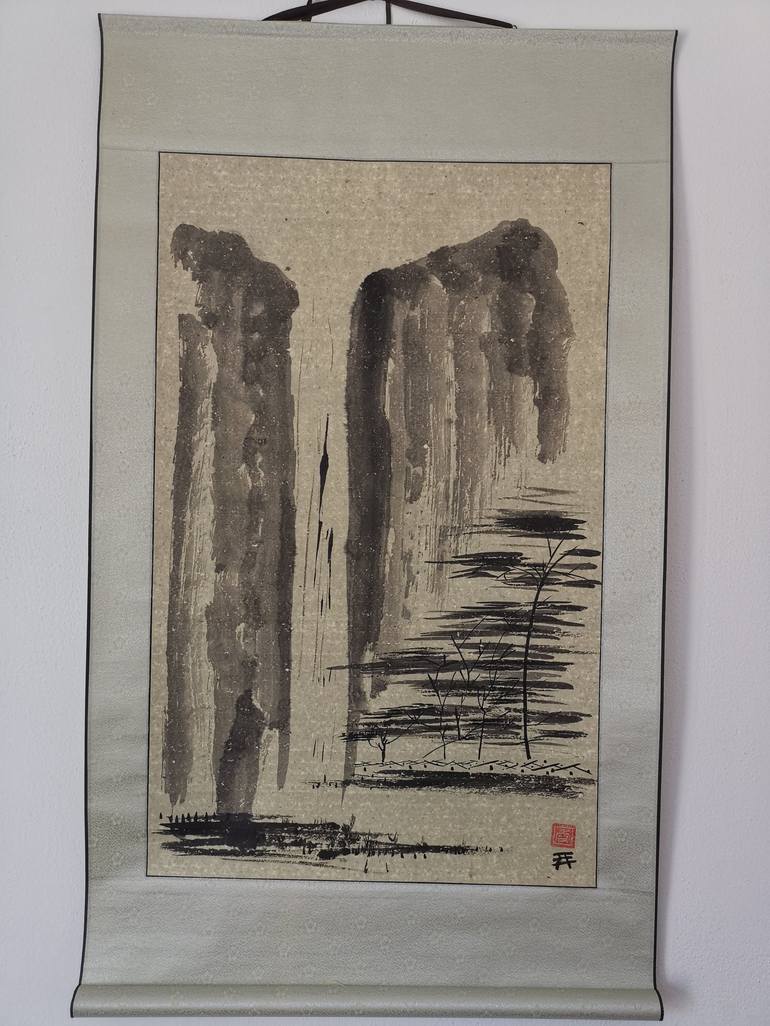 Original Abstract Expressionism Nature Drawing by Xie tianzi