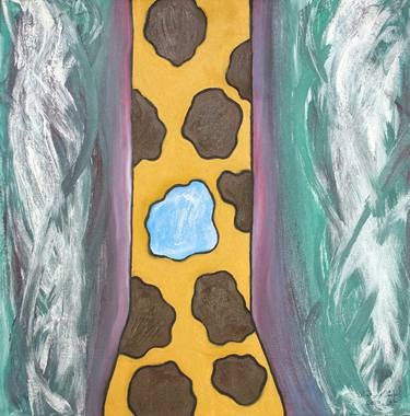 Original Abstract Animal Painting by Aisha Buqammaz