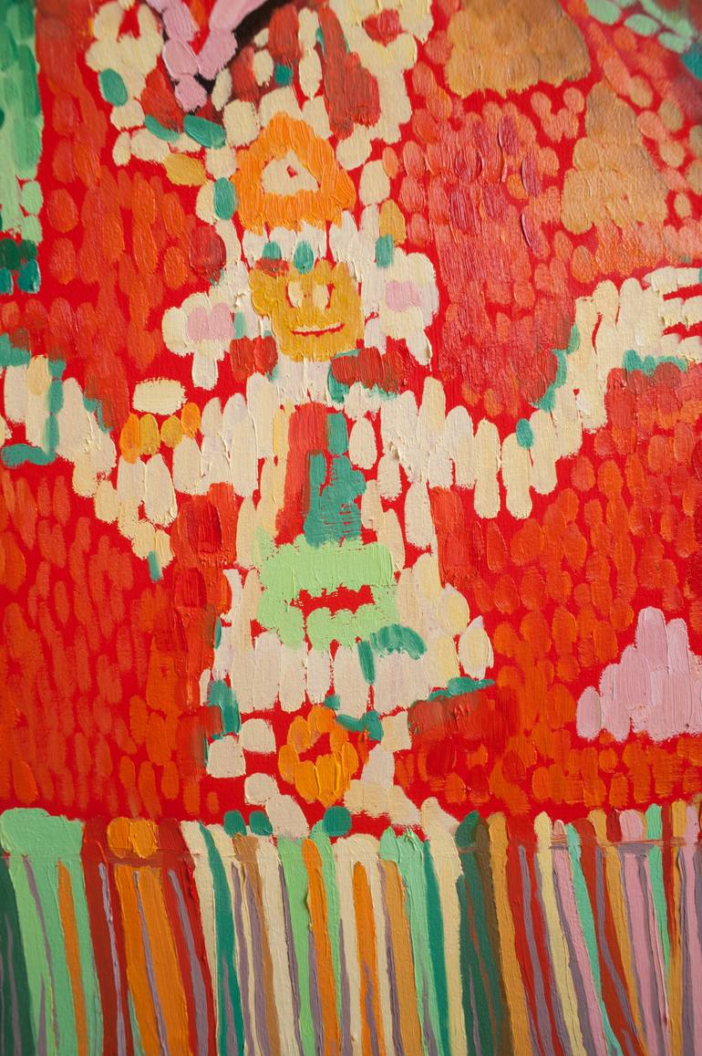 Original Expressionism People Painting by Athena Anastasiou