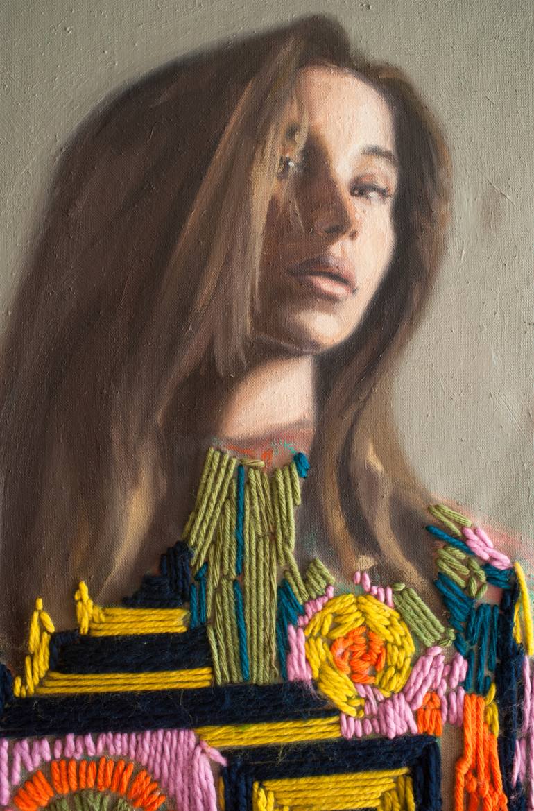 Original Portrait Painting by Athena Anastasiou