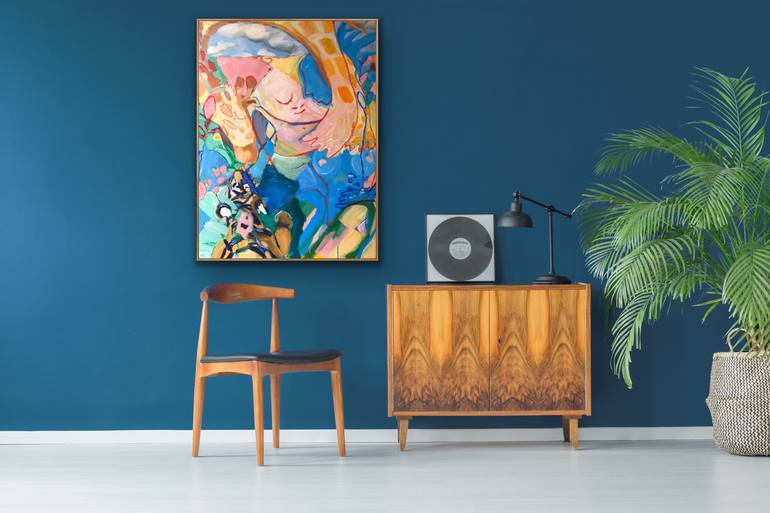 Original Figurative People Painting by Athena Anastasiou